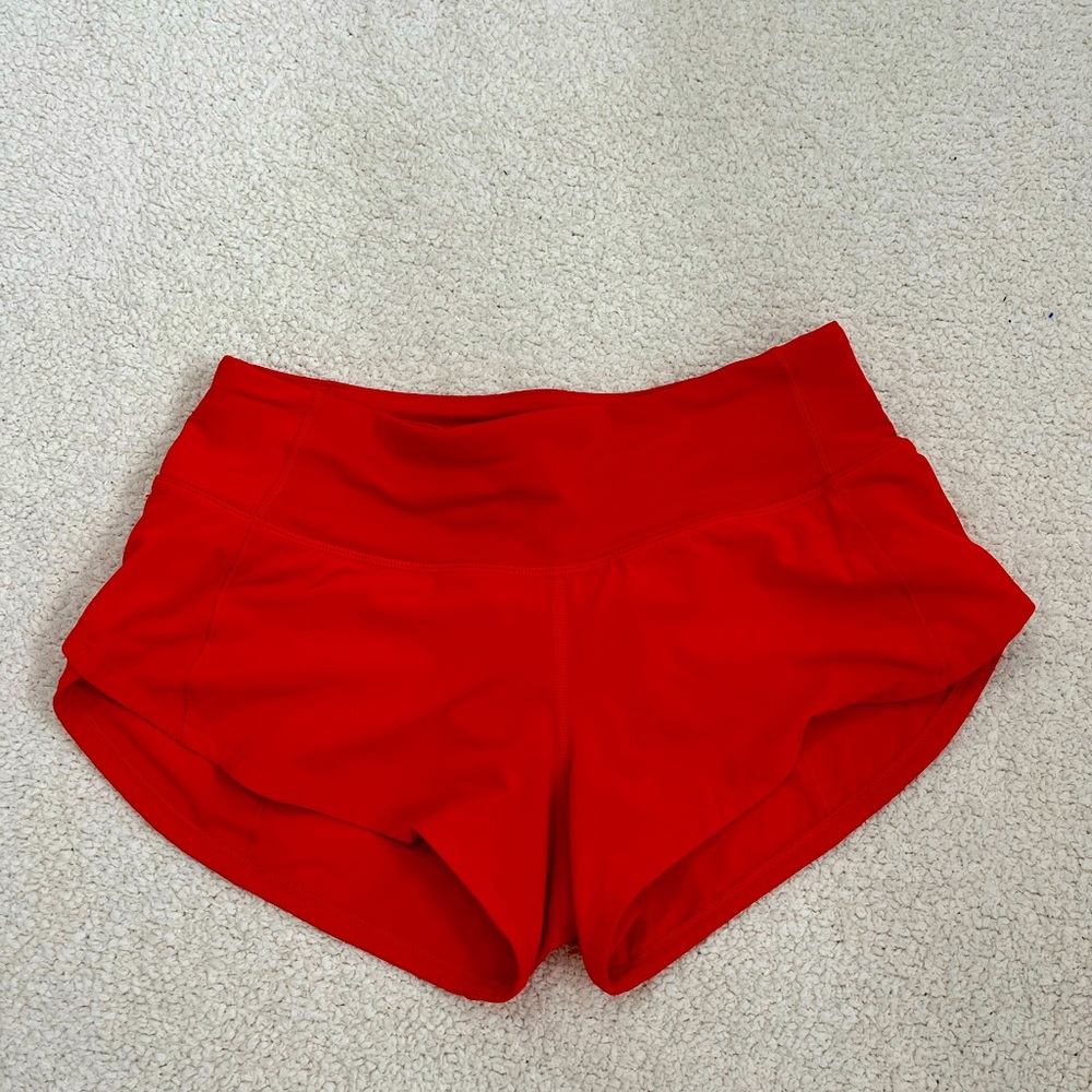Red Lulu Lemon Shorts